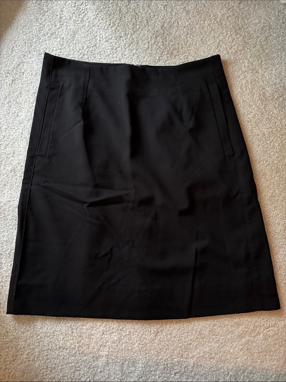 Lined Black Skirt w/ Deep Pockets